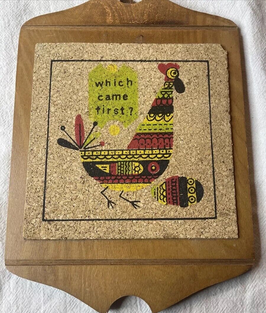 Vintage Chicken & Egg “Which Came First”.  Cute