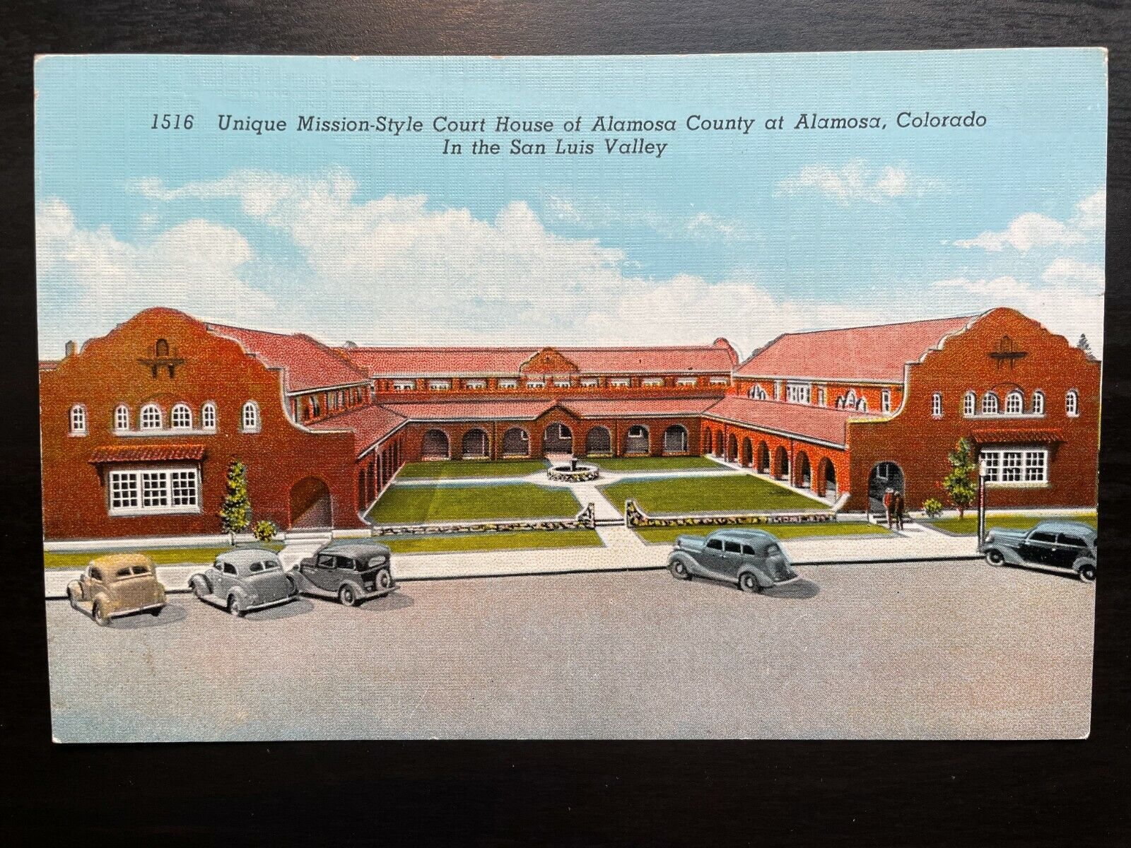 Vintage Postcard 1938 Court House San Luis Valley Alamosa Colorado (CO)