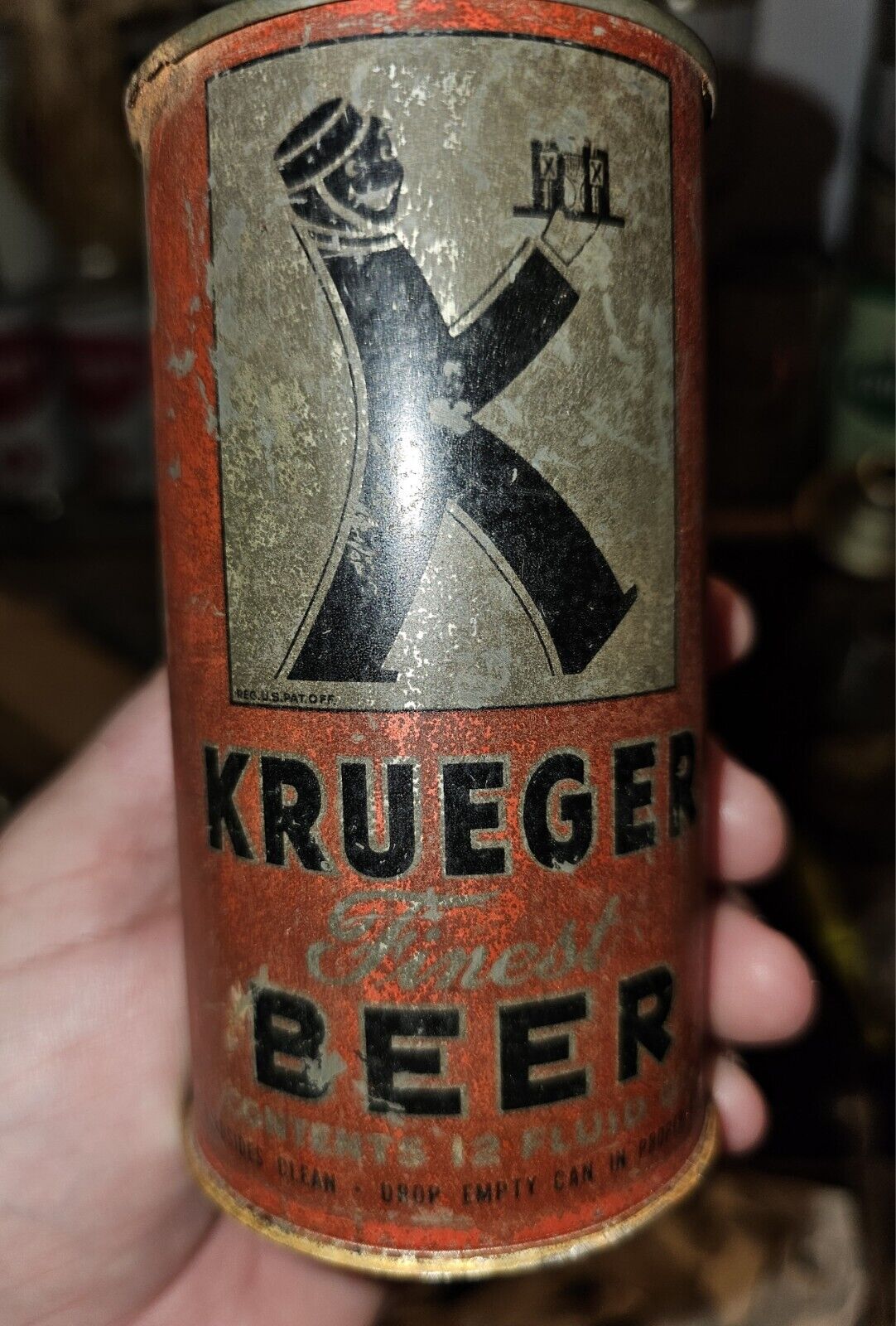 Krueger Finest Beer Flat Top Can 