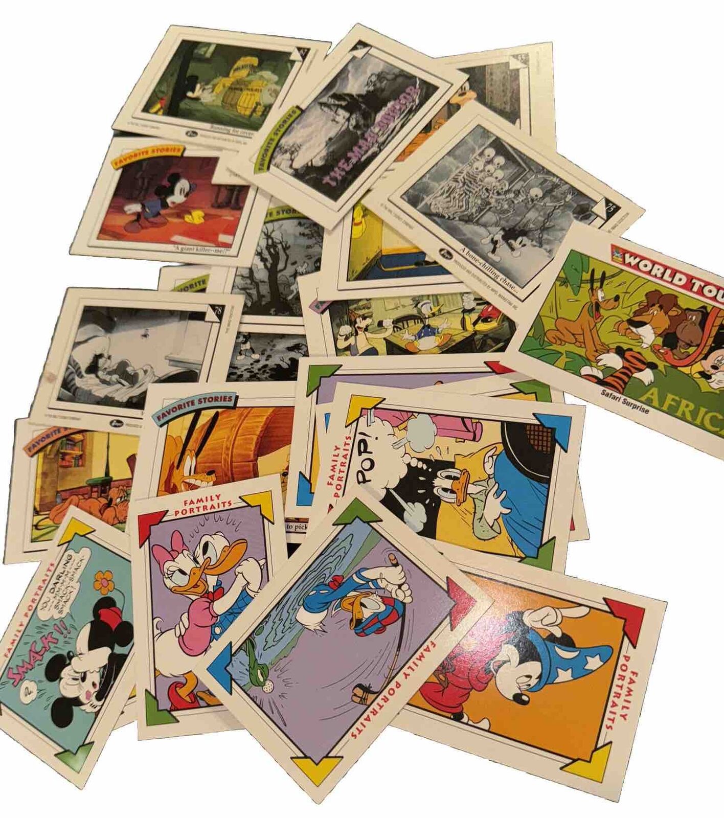 Vintage Walt Disney Mickey Mouse Trading Cards 22 Included