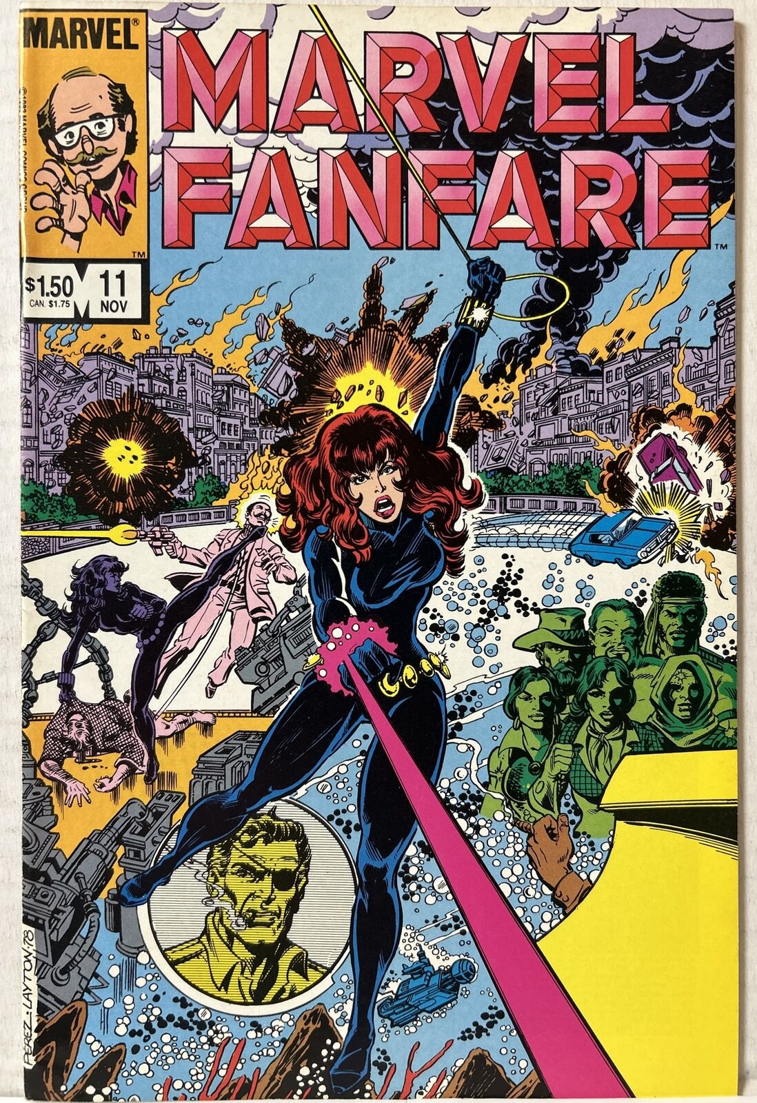 Marvel Fanfare # 11 - Black Widow story, 1st Iron Maiden VF-NM