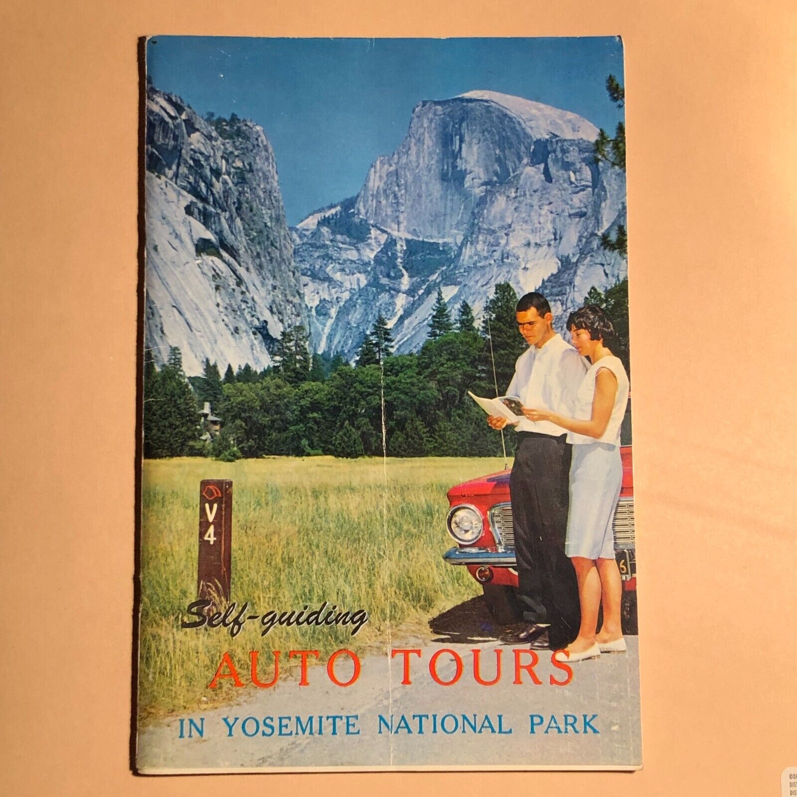 1965 YOSEMITE NATIONAL PARK SELF-GUIDING AUTO TOURS TRAVEL GUIDE VINTAGE