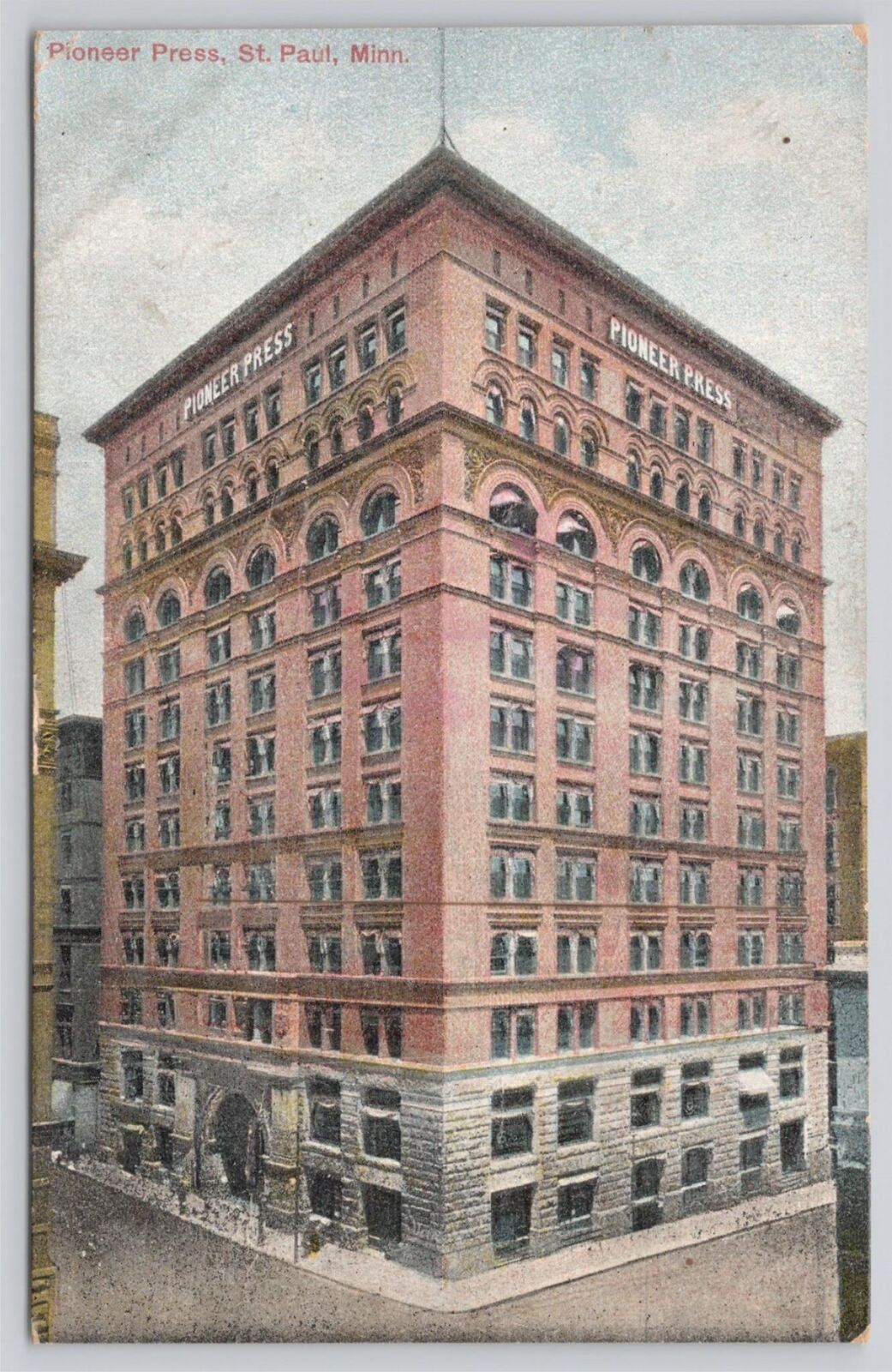 Postcard Pioneer Press St. Paul & Portal RPO Minnesota ca.1913