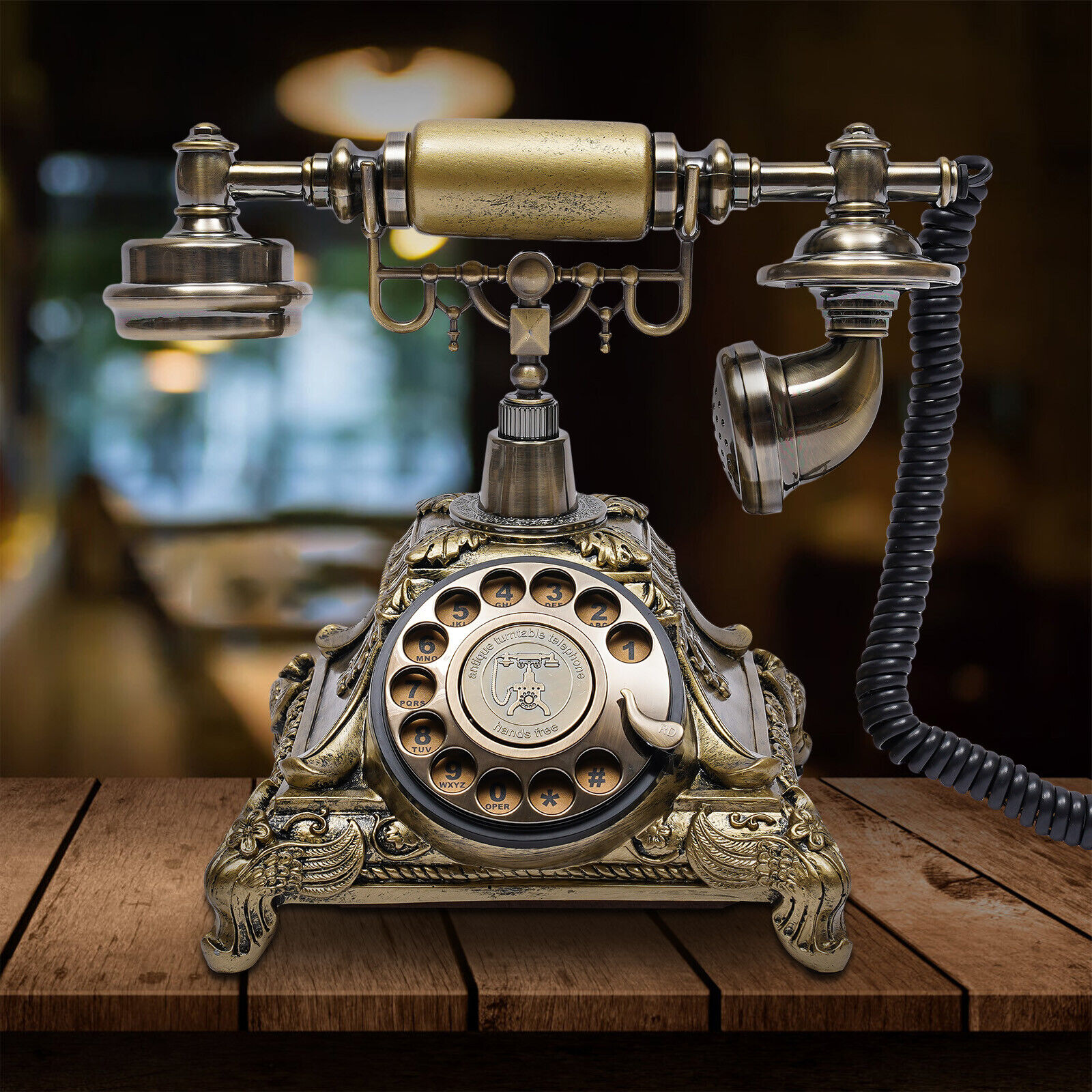 Retro Vintage Antique Handset Home Dial Phone Landline Telephone Old Fashion NEW