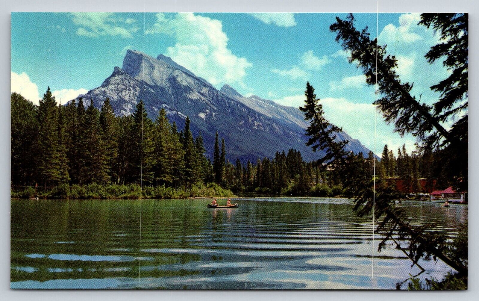 Postcard Canada Mount Rundle Rockies Bow River 2Q