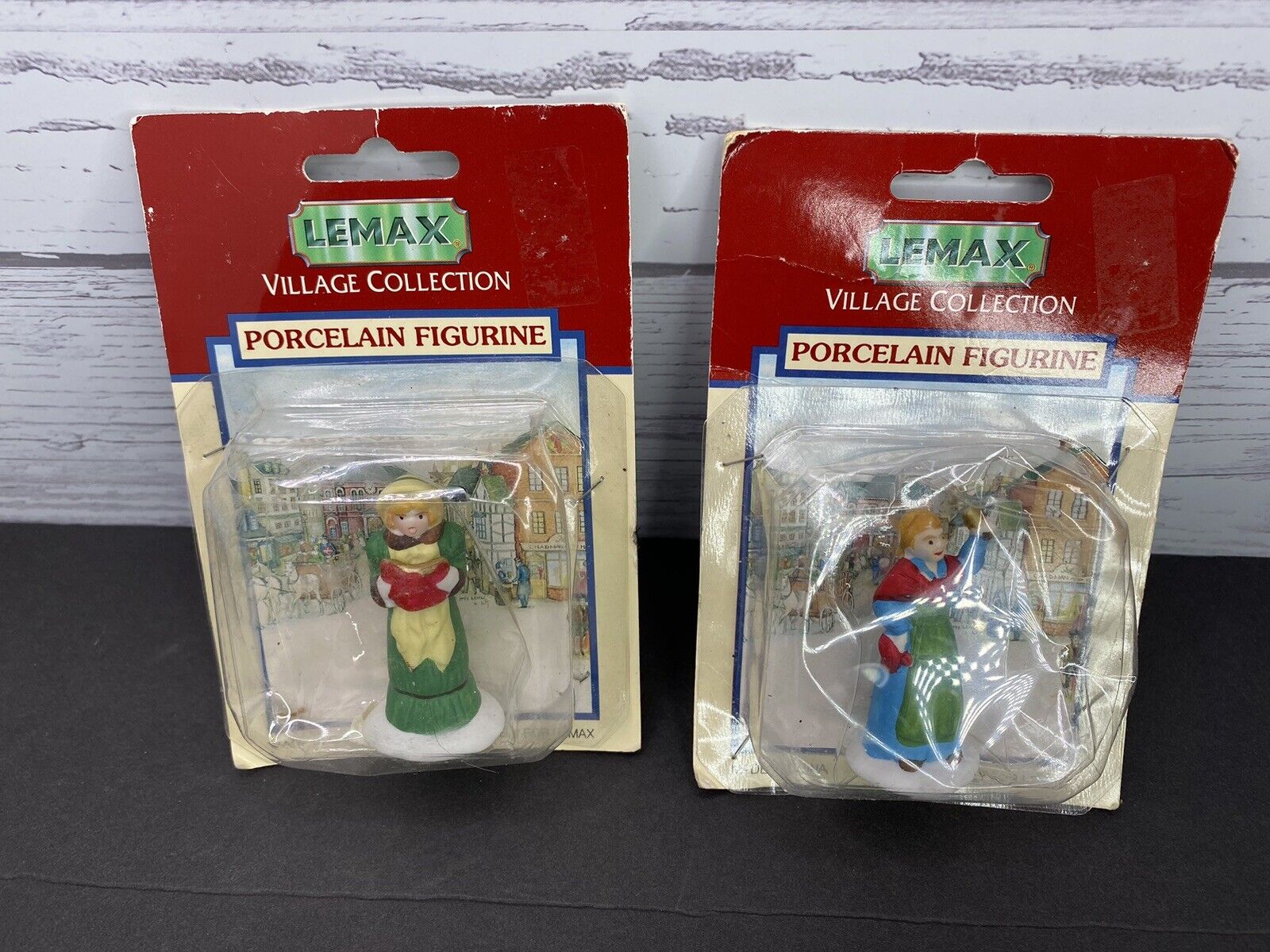 Lemax Christmas Village Porcelain Accessory Figure Woman Mom New Old Stock NOS