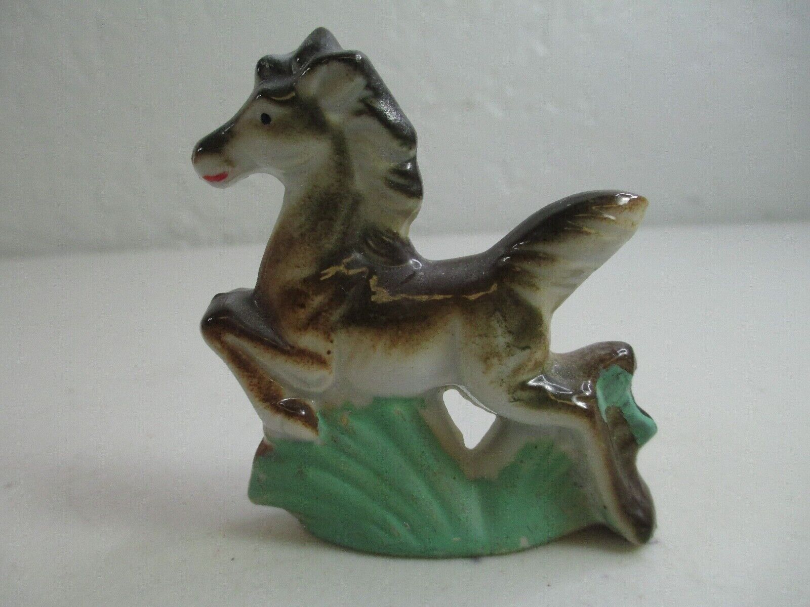 Vintage Ceramic horse leaping jumping figurine
