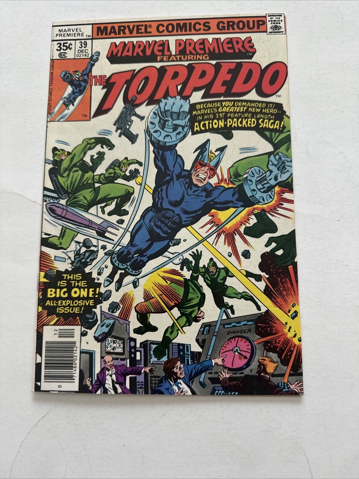 Marvel Premiere (1972) #39 featuring Torpedo
