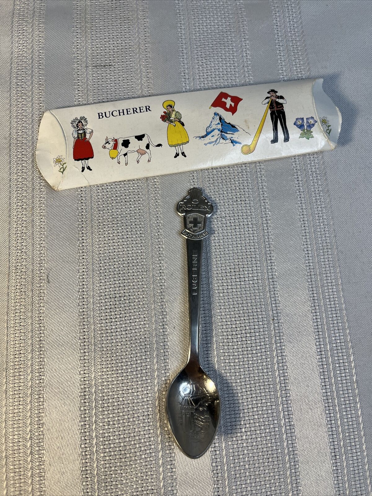 Rolex Lucerne Switzerland  Bucherer Spoon Original Box 🔥🔥🔥 Vintage EXCELLENT