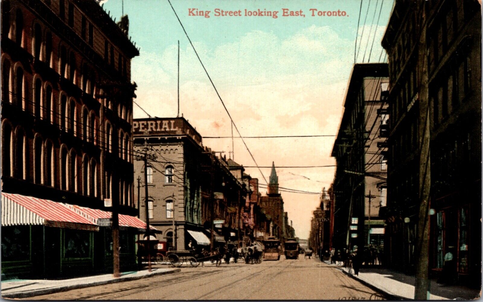 Postcard King Street Looking East, Toronto, Canada