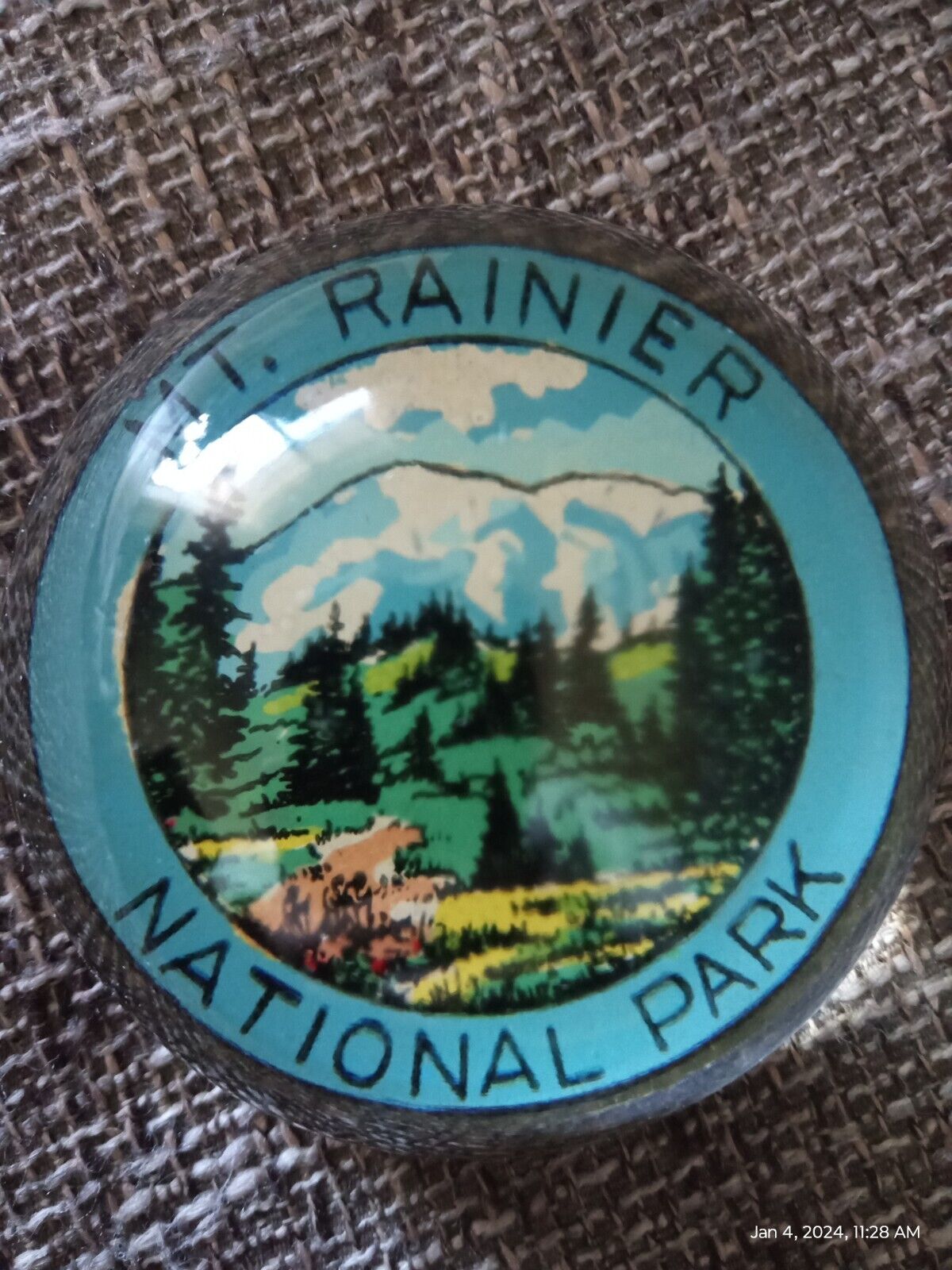 Mt Rainier Paperweight /Vintage