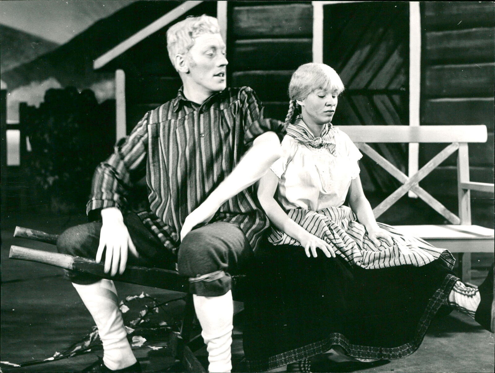 Max von Sydow and Bibi Andersson in theater pla... - Vintage Photograph 2441812