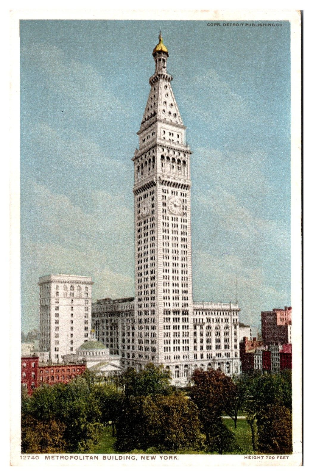 Early 1900\'s Metropolitan Building, New York City, NY Postcard