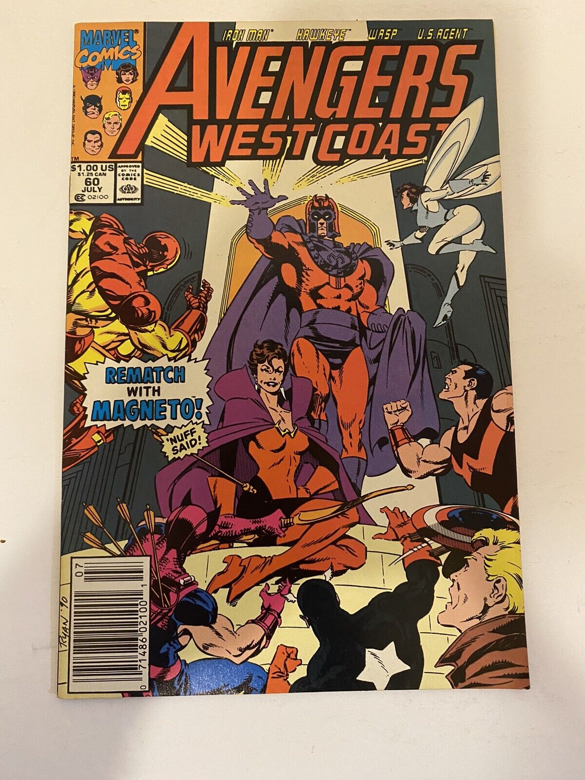 Avengers West Coast #60 (1990) VF Dark Scarlet Witch