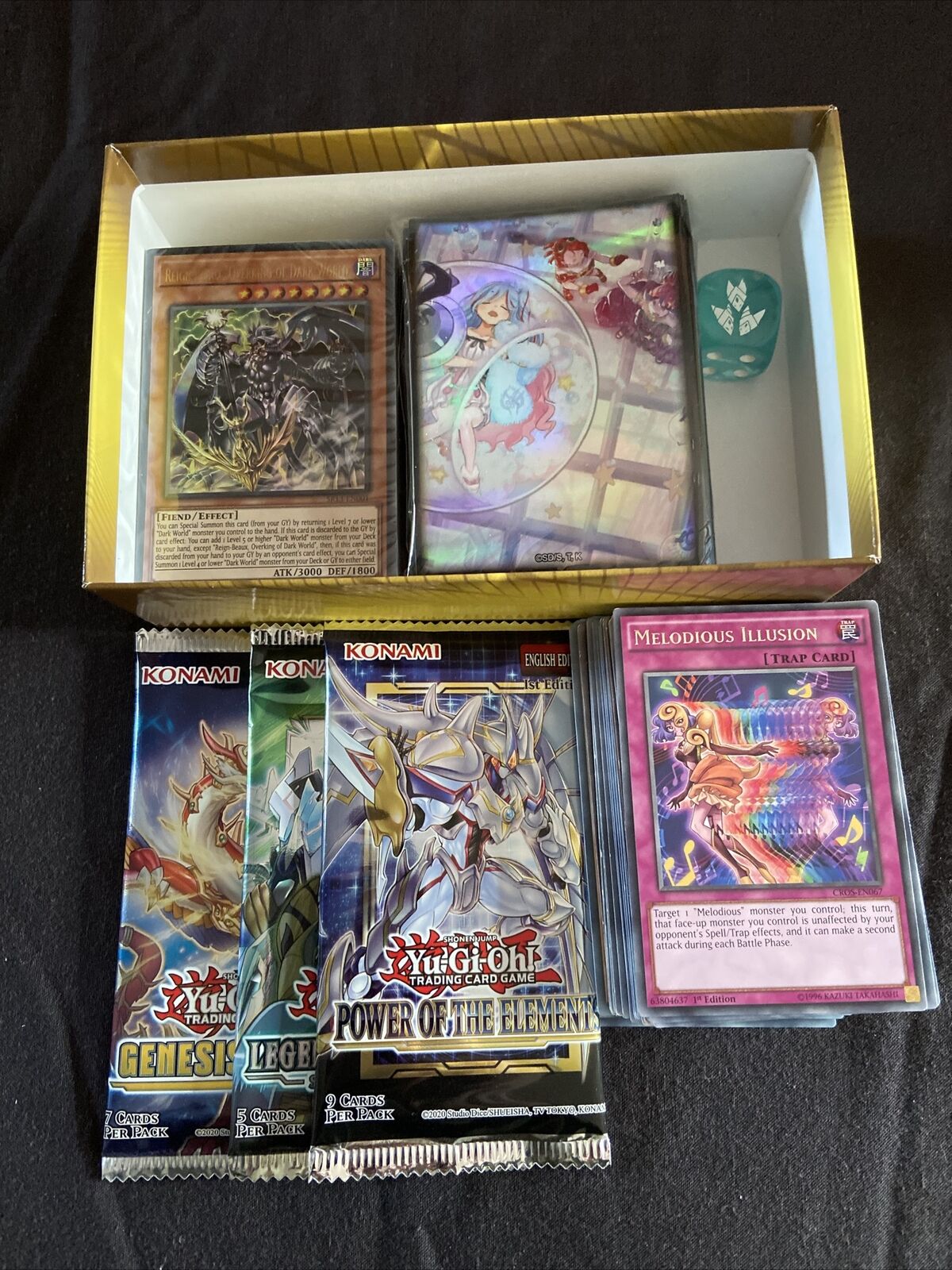 YuGiOh Mystery Box / Bundle - Boosters, Structure Deck, 50 Cards, Sleeves & More