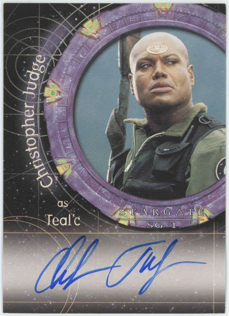 Christopher Judge 2002 Rittenhouse Stargate SG-1 Teal\'c A21 Auto Signed 25833