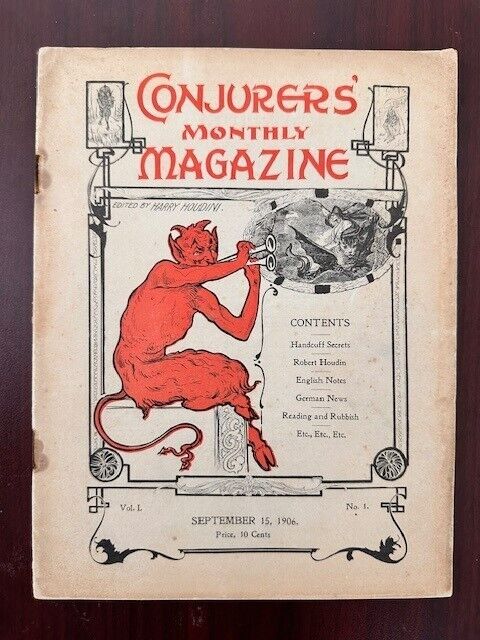 COMPLETE RUN OF HARRY HOUDINI'S CONJURERS MONTHLY MAGAZINE 1906-08 - 24 Issues