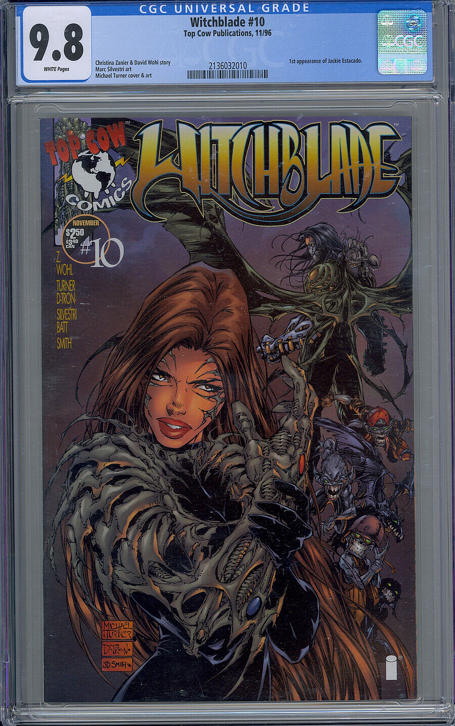 WITCHBLADE #10 CGC 9.8 DARKNESS 1ST APPEARANCE