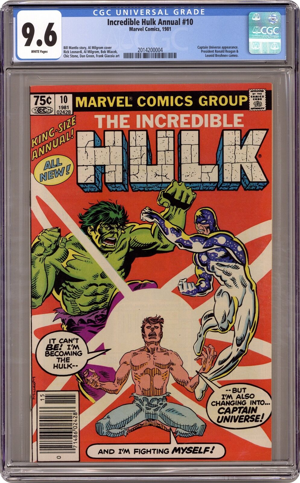 Incredible Hulk Annual #10 CGC 9.6 1981 2014200004