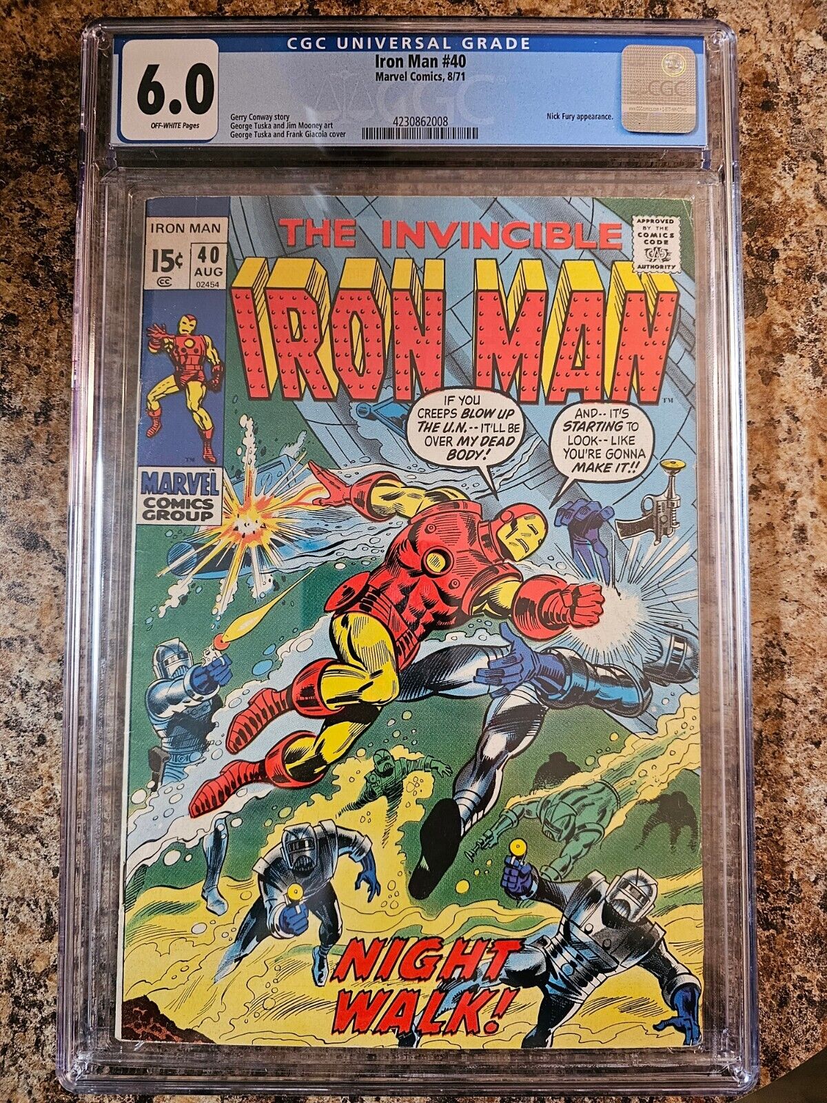 Iron Man #40 CGC 6.0 1971 - Nick Fury Appearance Bronze Age Marvel Comics 
