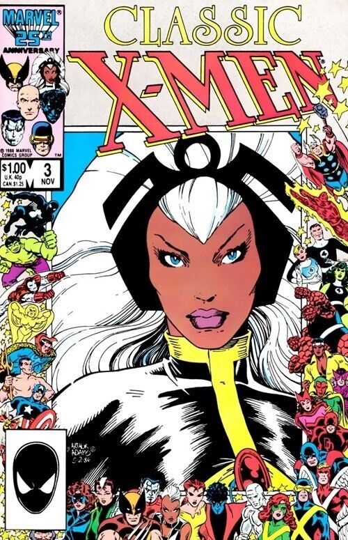Classic X-Men (1986) #3 Reprints X-Men (1963) #95 Direct Market VF+. Stock Image