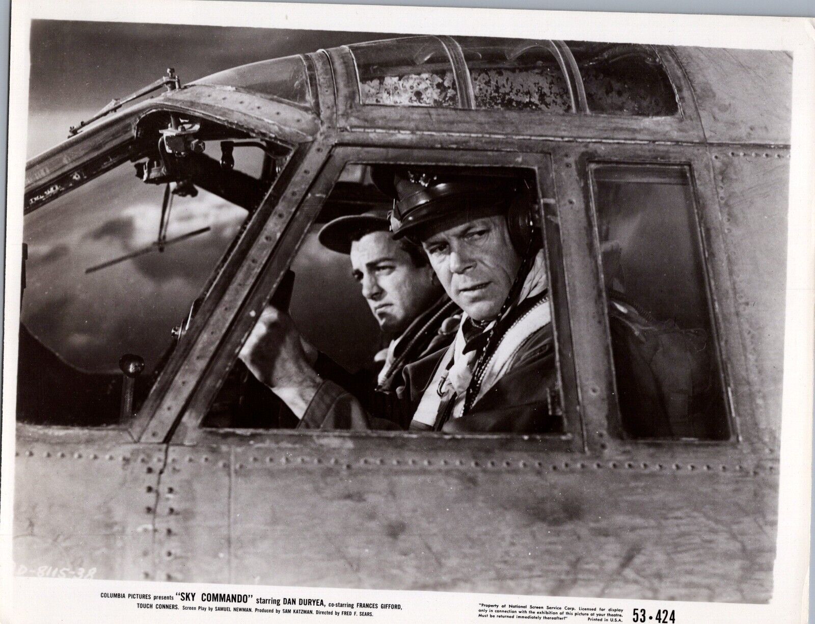 Dan Duryea + Mike Connors in Sky Commando (1953) 🎬⭐ Vintage Photo K 469