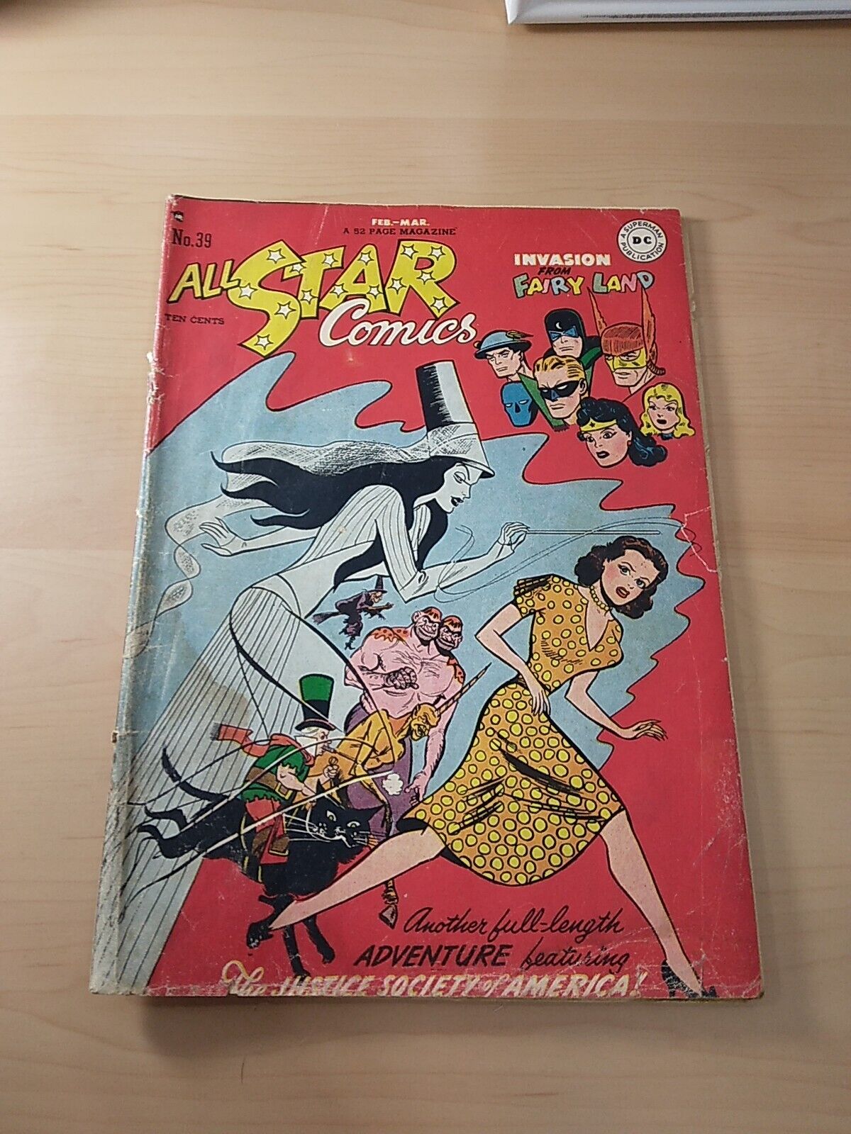 ALL STAR COMICS #39 (DC 1948) LOW GRADE - GOLDEN AGE 48 INTERIOR PGS. 52 W/COVER
