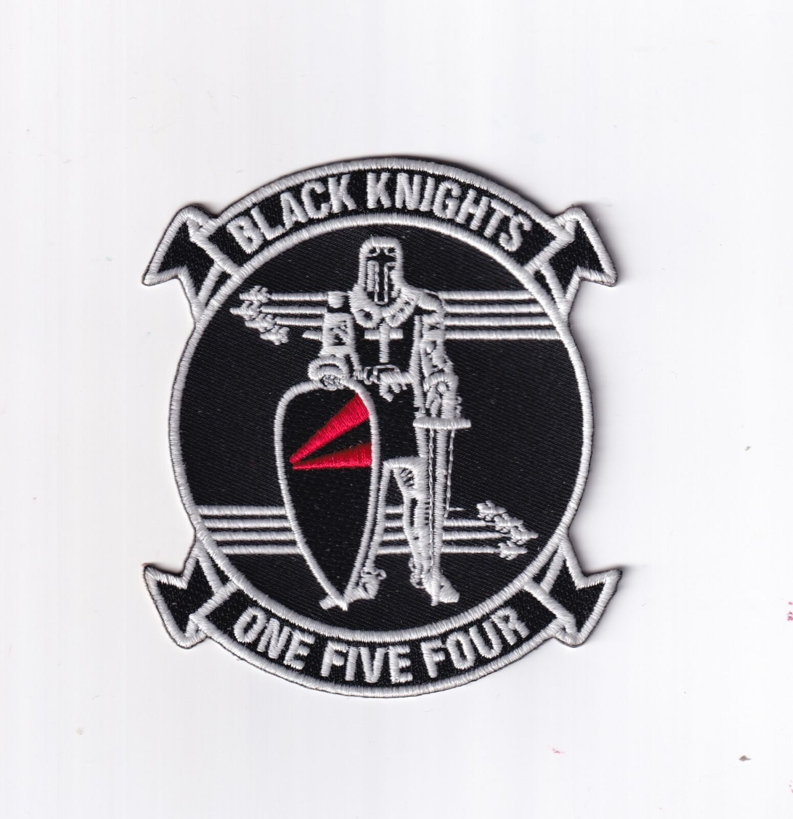 VF-154 Black Knights Squadron Patch –  Hook and Loop, 4\