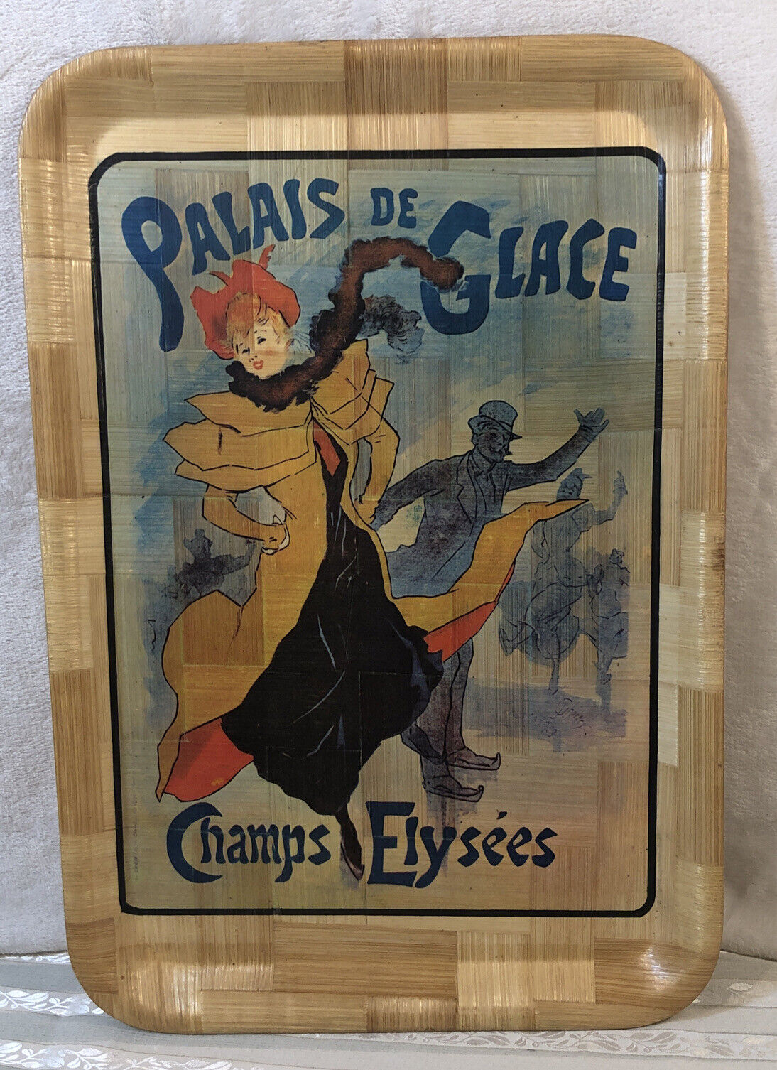 Vintage Palais de Glace Champs Elysees Serving Tray Vibrant Colors 18\