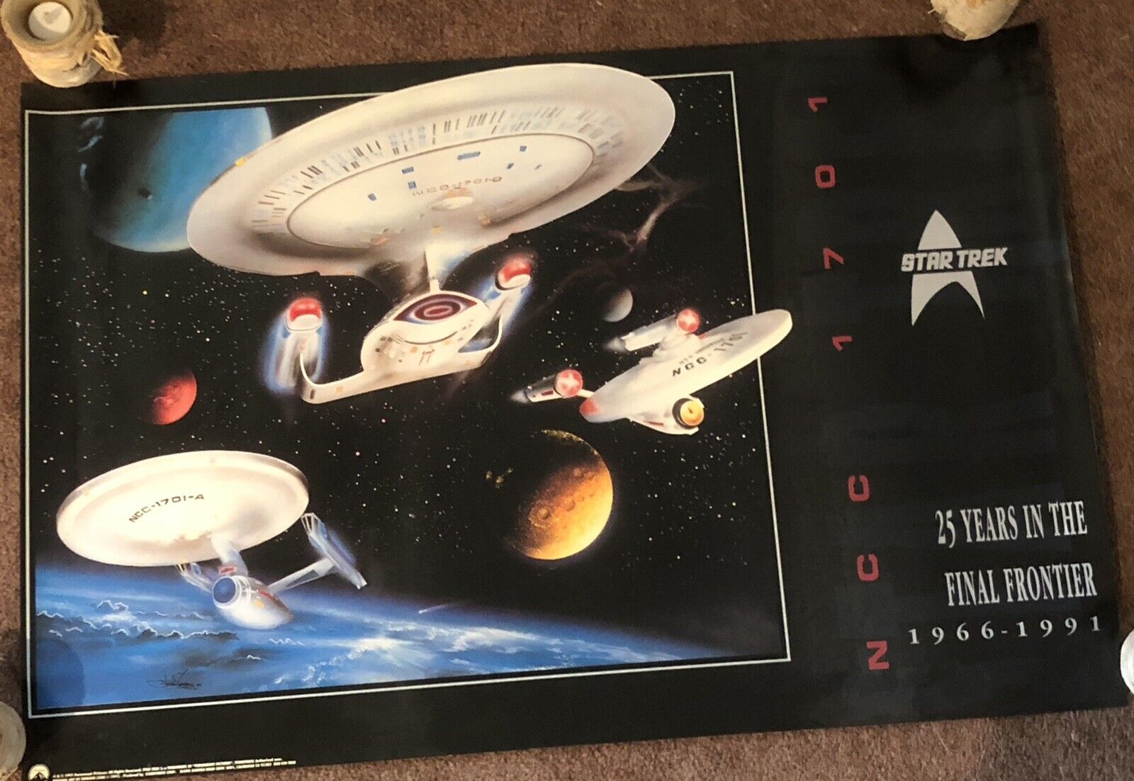 Star Trek U.S.S Enterprise NCC-1701 25 Years in The Final Frontier Poster 1991
