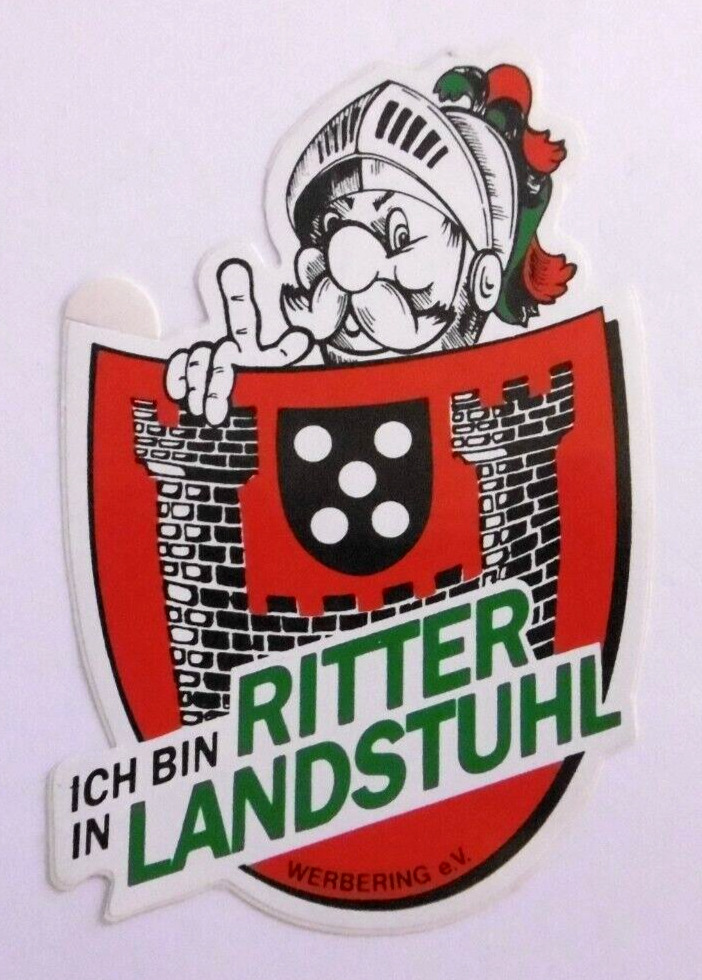 Souvenir-Aufkleber I Bin Knight IN Landstuhl Sickingerstadt Kaiserslautern Rp