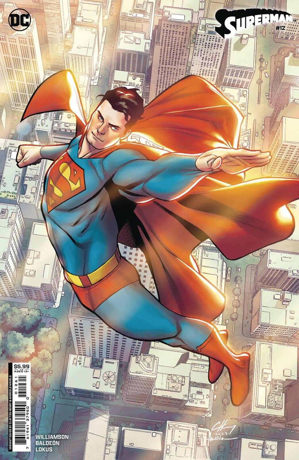 SUPERMAN #12 DC Comics (2024) COVER C CLAYTON HENRY CARDSTOCK VARIANT
