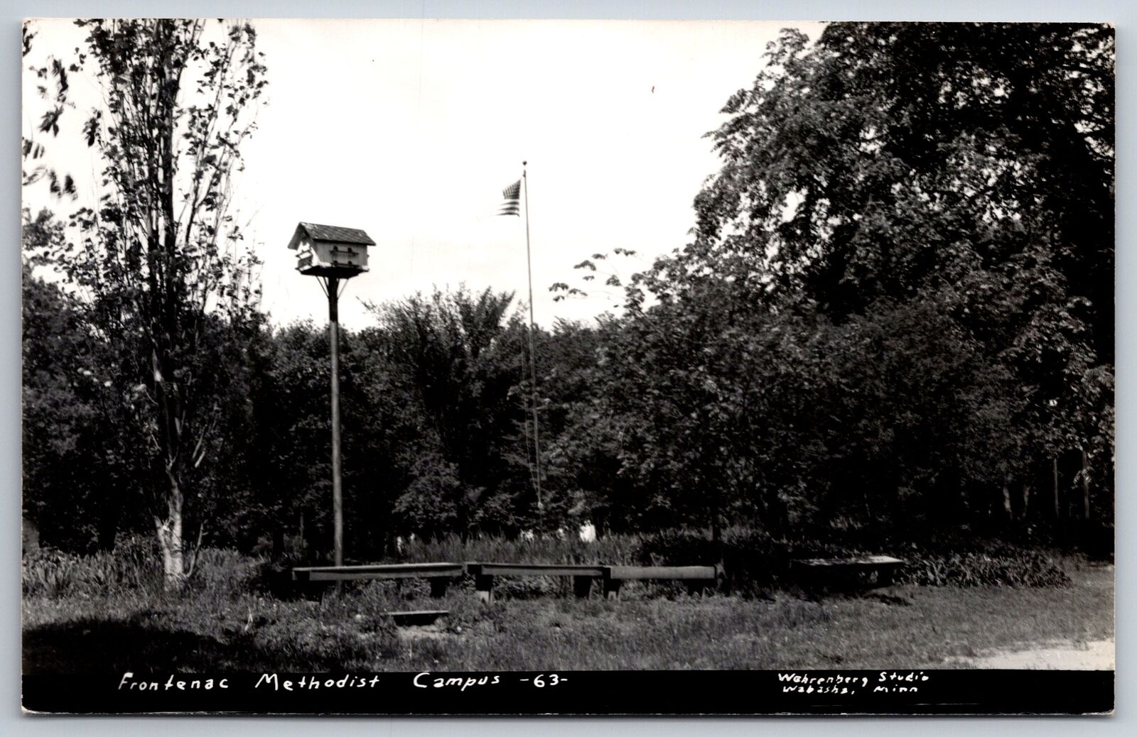 Old Frontenac Minnesota~Methodist Camp~Birdhouse~Real Photo~1950s RPPC