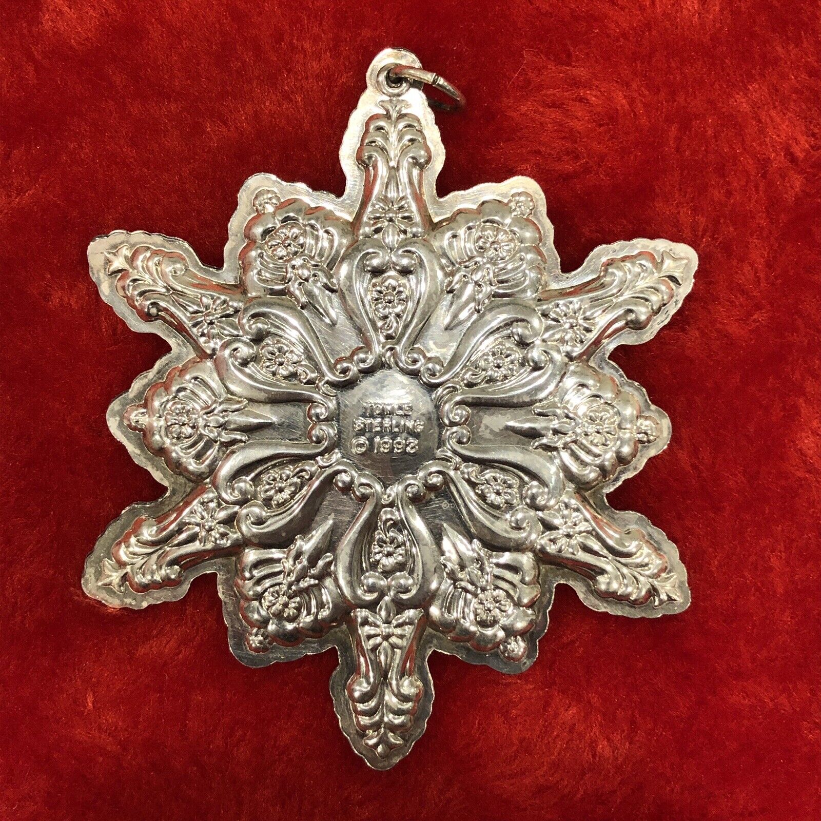 1993 Towle Sterling Silver Snowflake Ornament