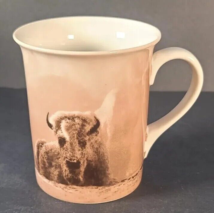 Yellowstone Park Foundation Photography By Tom Murphy 2003 Bison Mug Cup Vintage