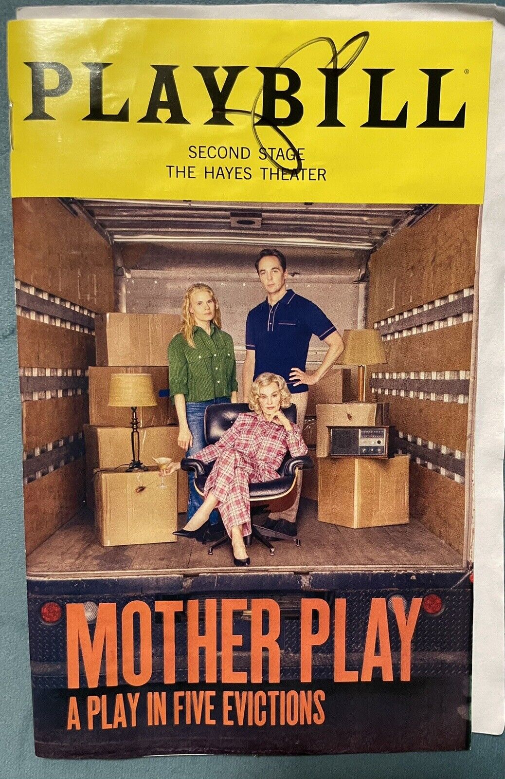 Mother Play Playbill Signed Autographed By Jim Parsons