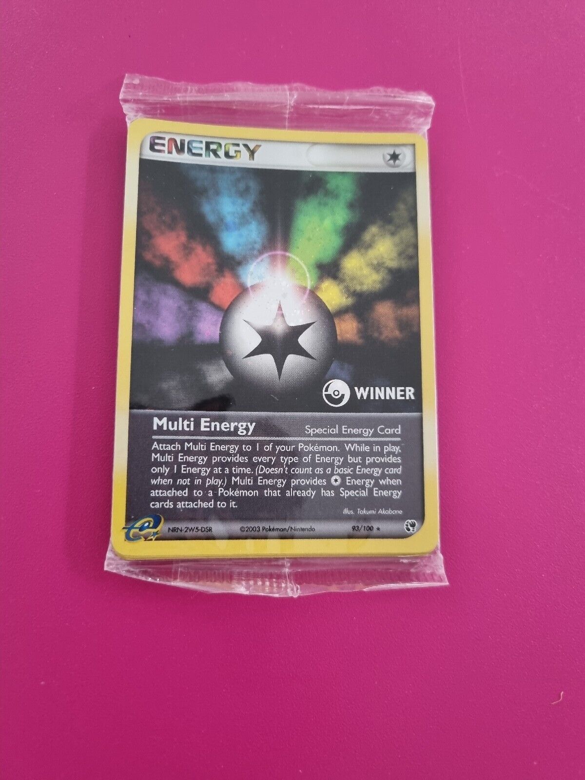 Pokemon Multi Energy Winner 93/100 EX Sandstorm Sealed Pack