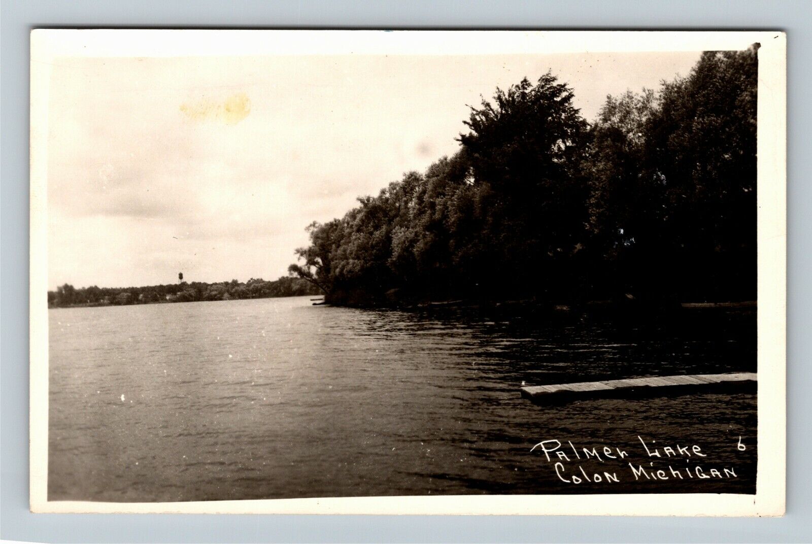RPPC of Colon MI-Michigan, Palmer Lake, Postcard