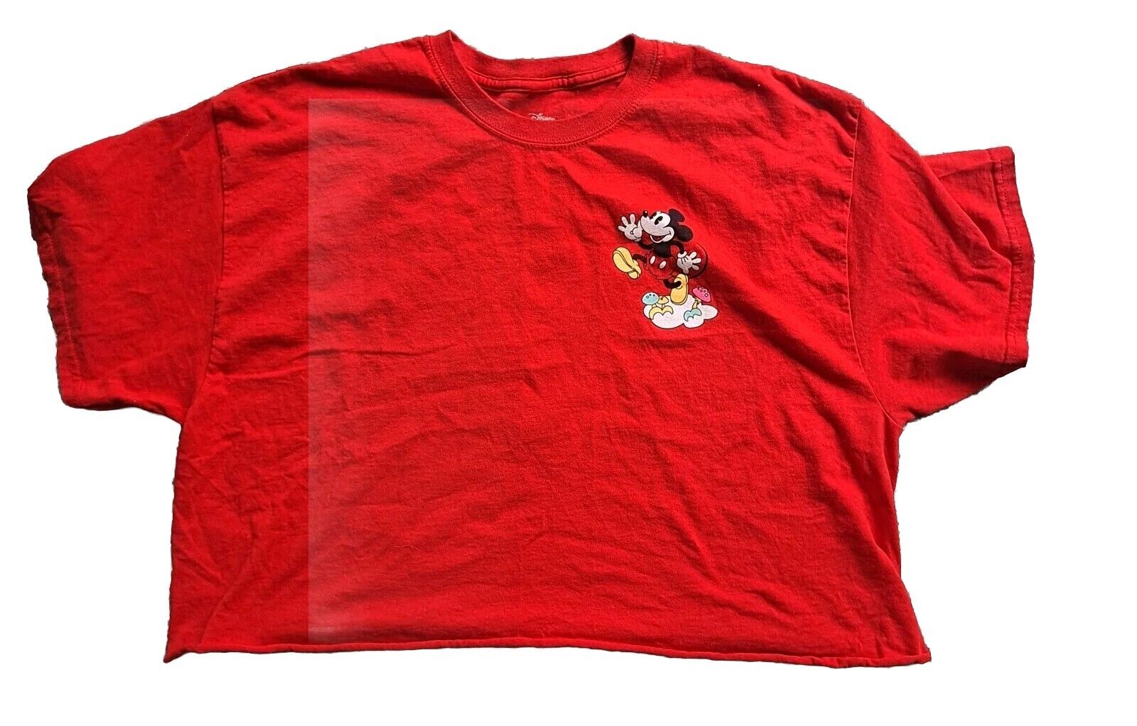 Disney Mickey Mouse Womens Stay Dreamin Retro Style T-Shirt  Extra Large Crop 