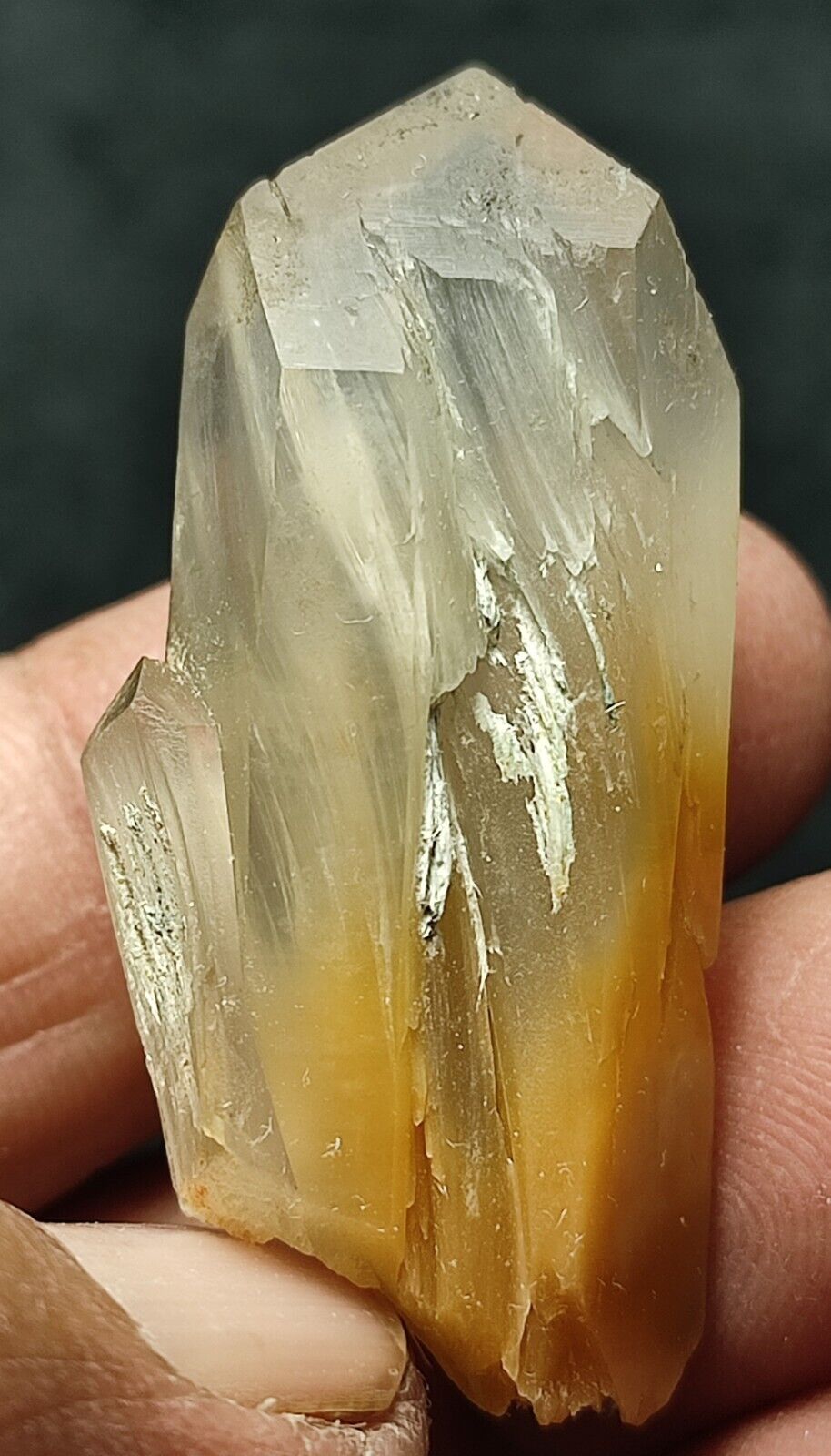 Amphibole quartz nice terminated crystals.