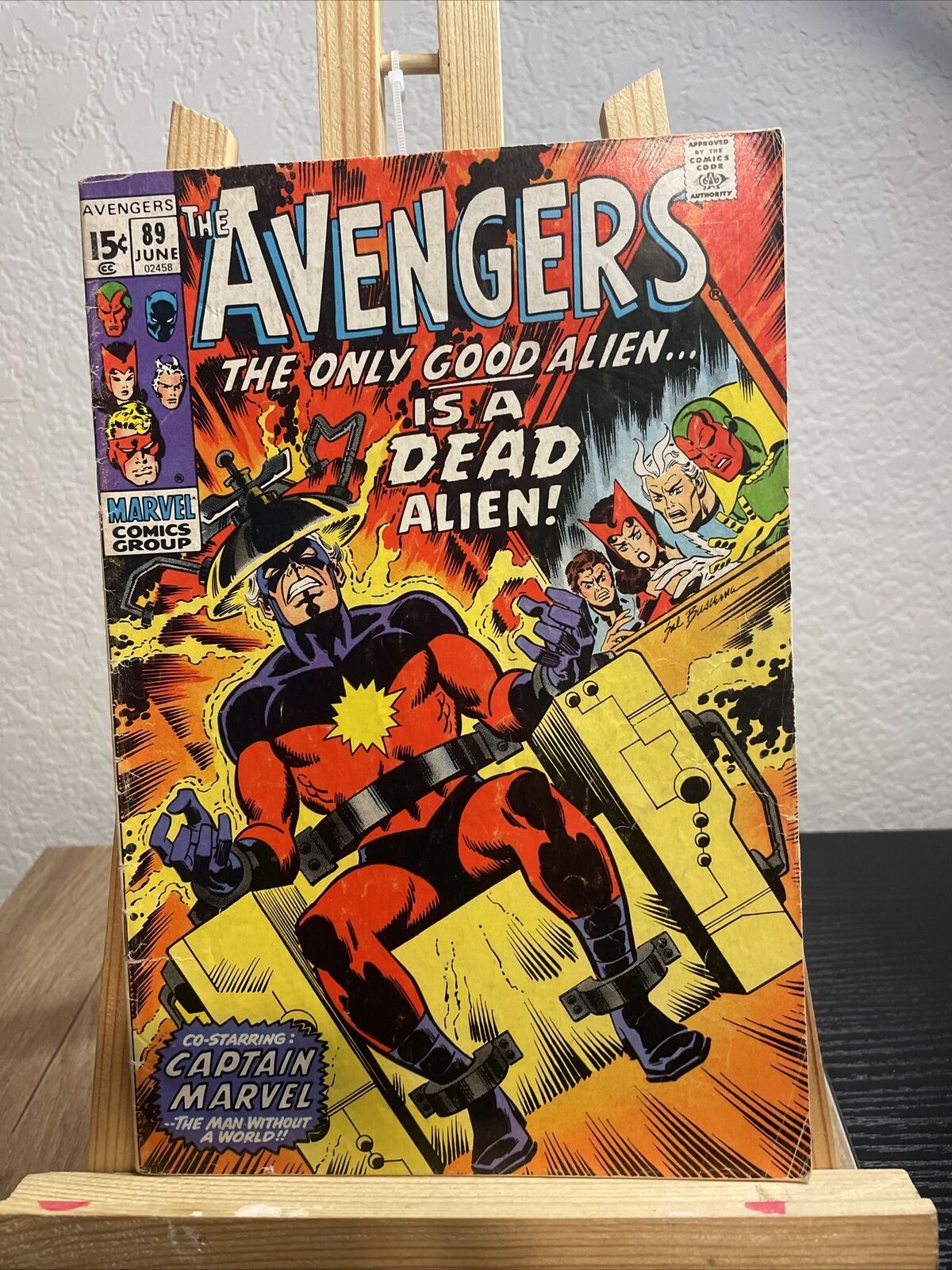 Avengers #89 (Marvel Comics 1971) Kree-Skrull War Storyline Part 1 Sal Buscema