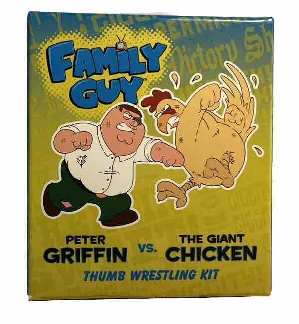 Family Guy Peter Griffin Vs The Giant Chicken Finger Puppet Thumb Wrestling Kit