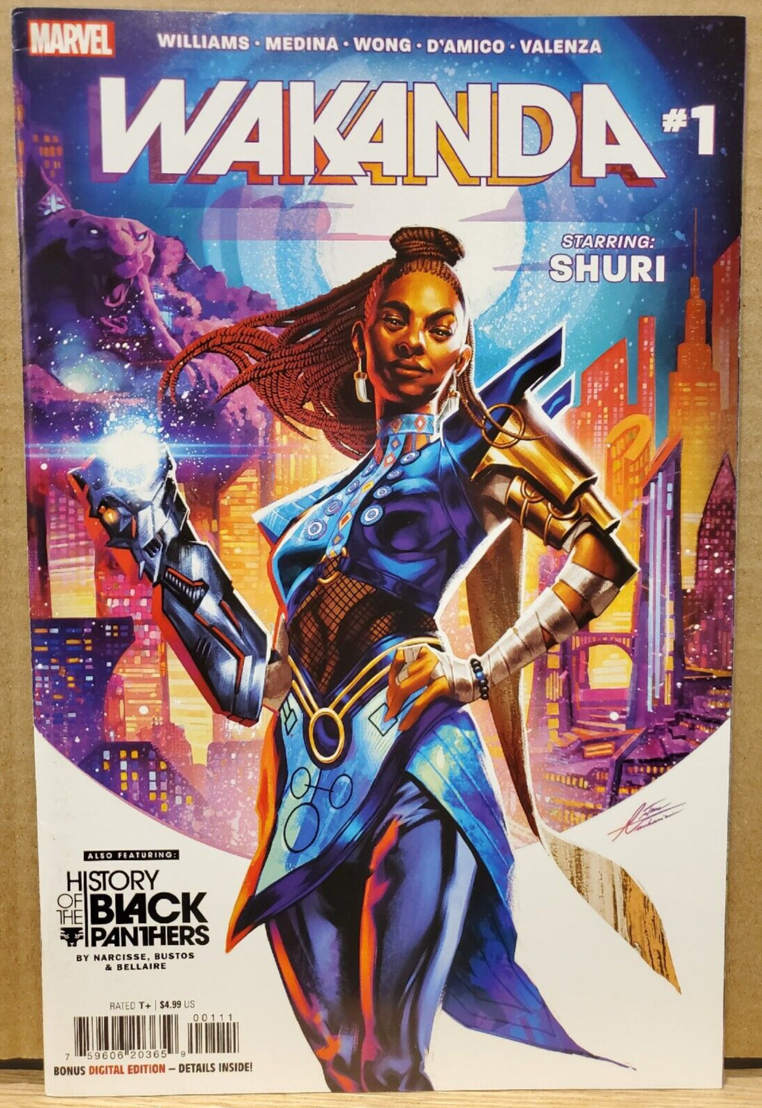 Wakanda 1A KEY Origin Black Panther Shuri Narcisse Manhanini 2022 Marvel