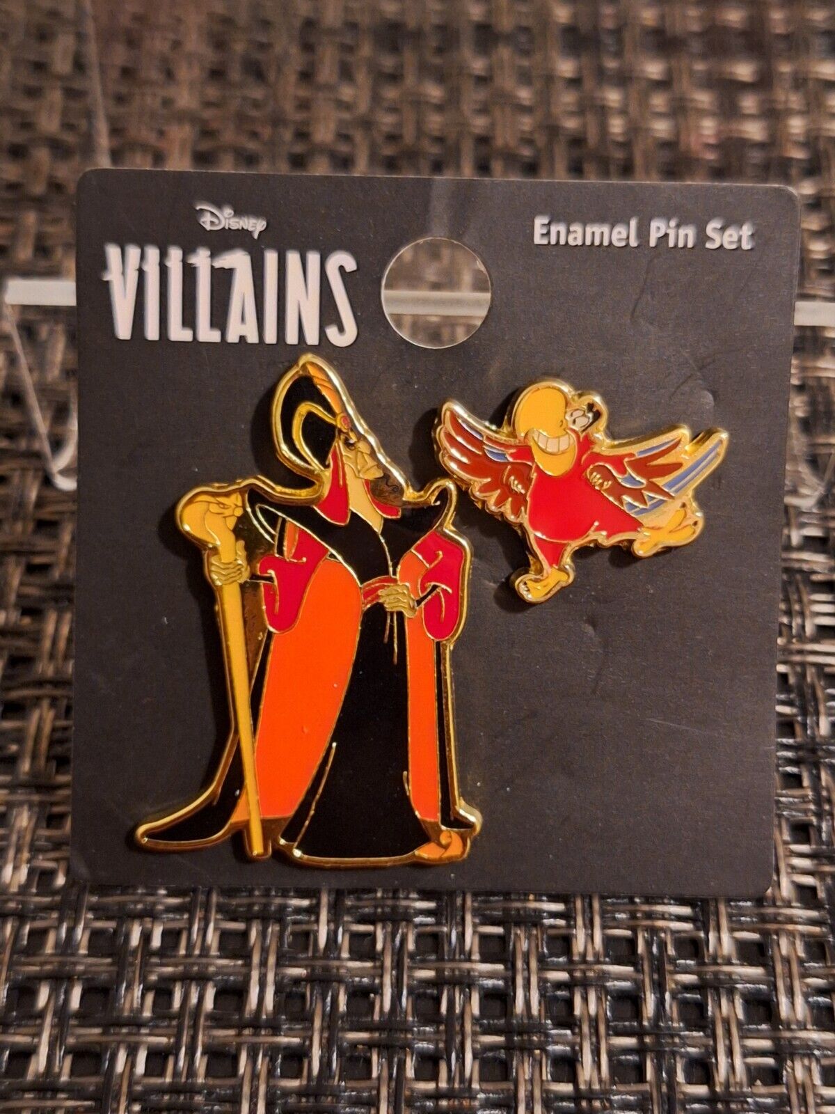 Brand New Loungefly Disney Villains Jafar & Iago 2 Pin Set