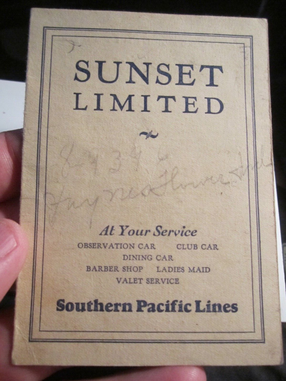 VINTAGE SOUTHERN PACIFIC LINES \