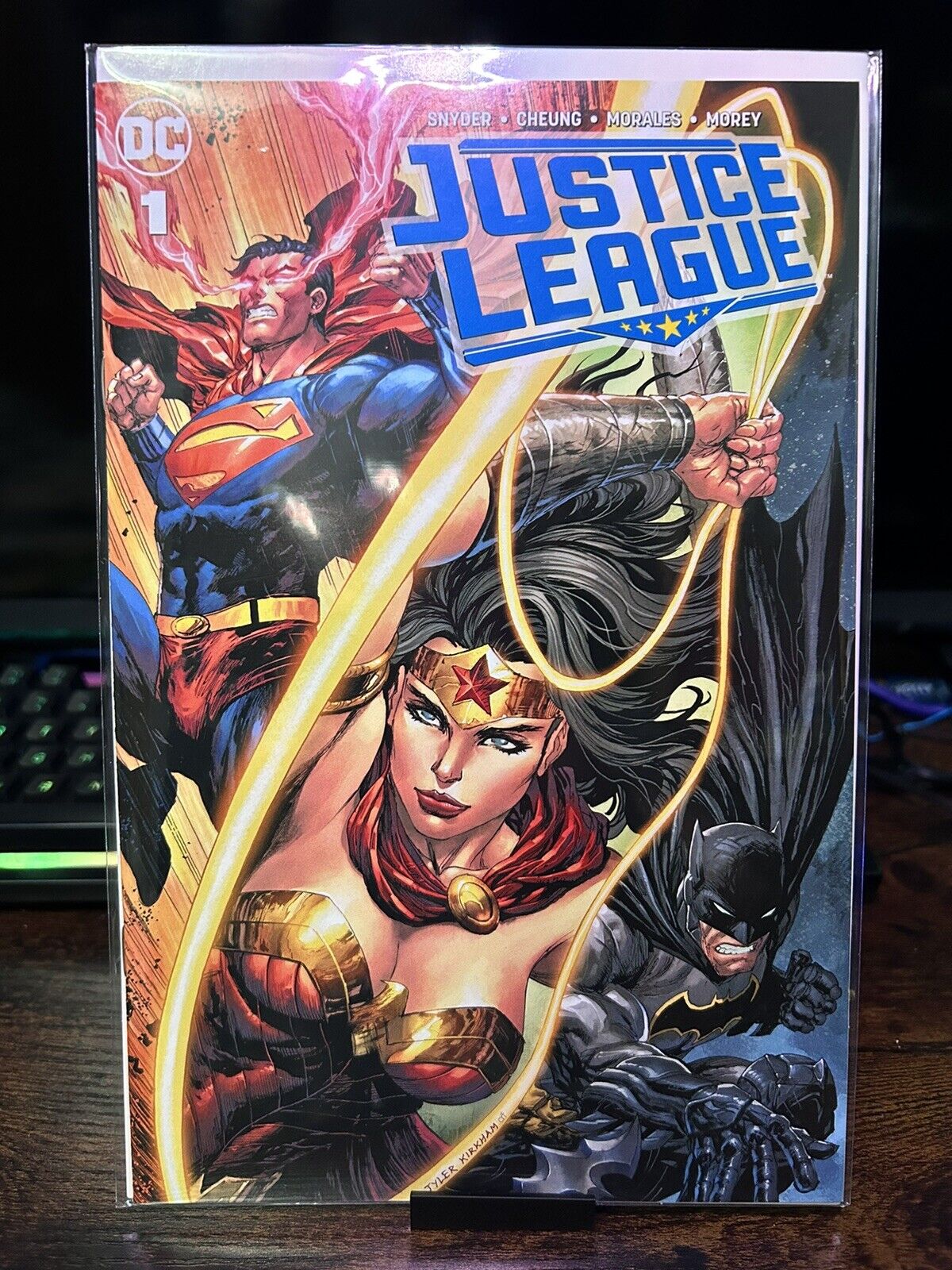 Justice League #1 Tyler Kirkham & Arif Unknown Comics Variant Trade Dress 2018