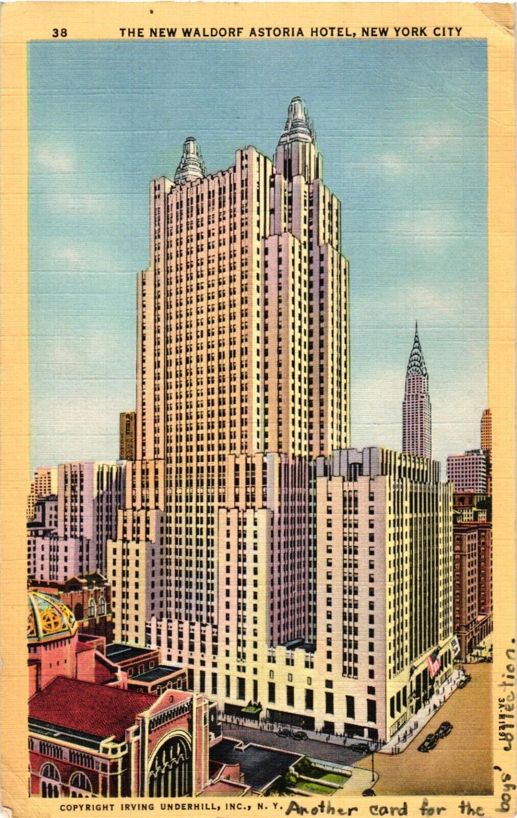 Postcard The New Waldorf Astoria Hotel New York City New York