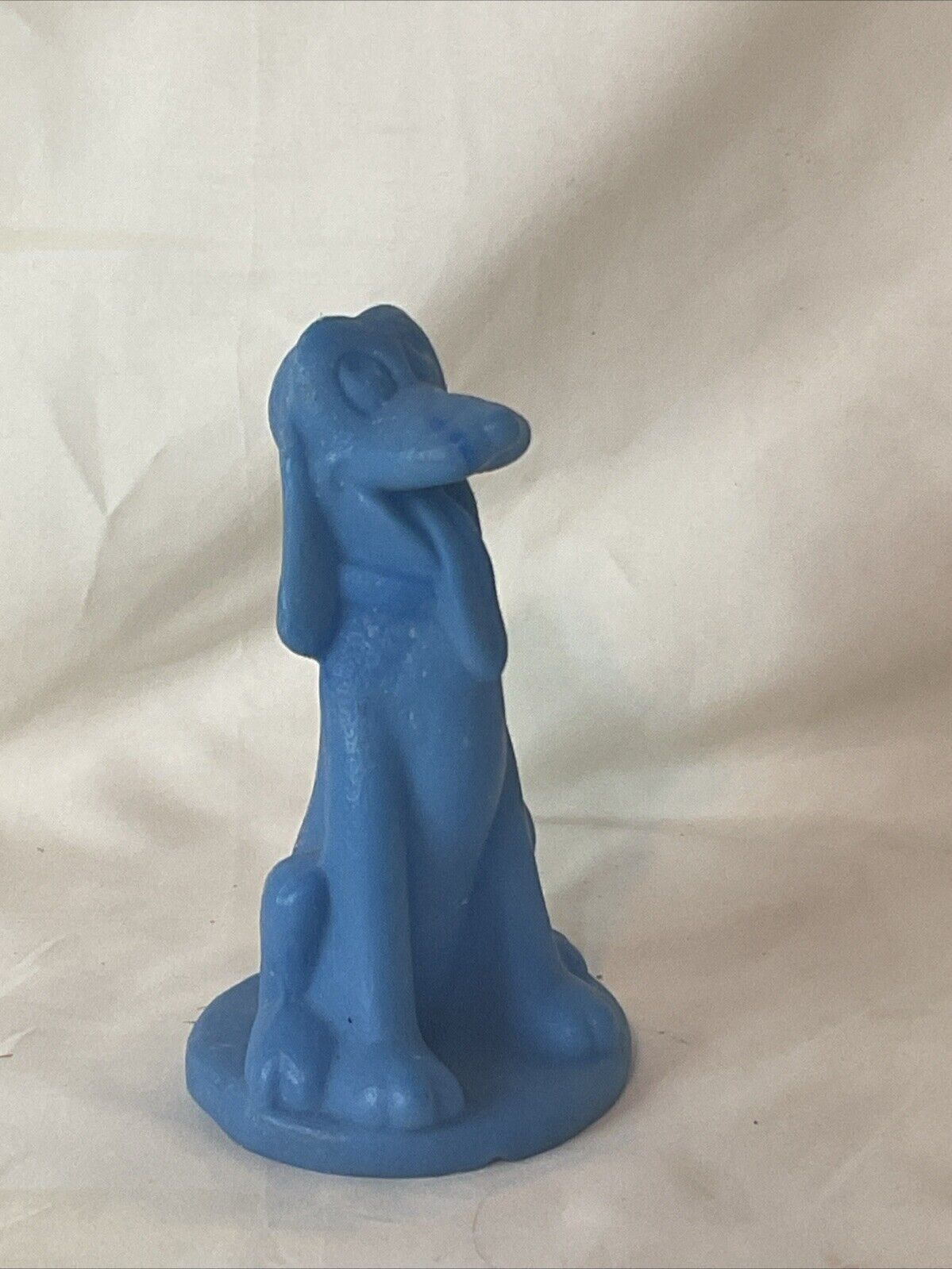 Disney Pluto 5” Mold-a-Rama  Figure Vintage Dog Wax Plastic Toy Blue