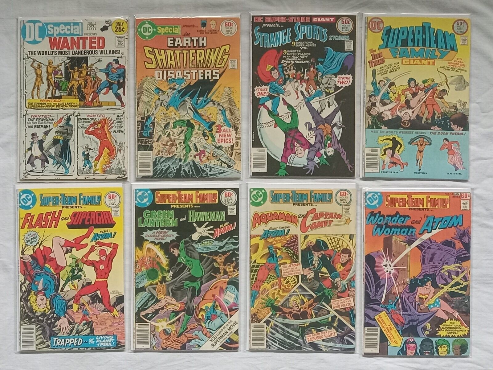 DC Super Stars #10/Super Team Family #7,11-14 comic collection JLA *DD