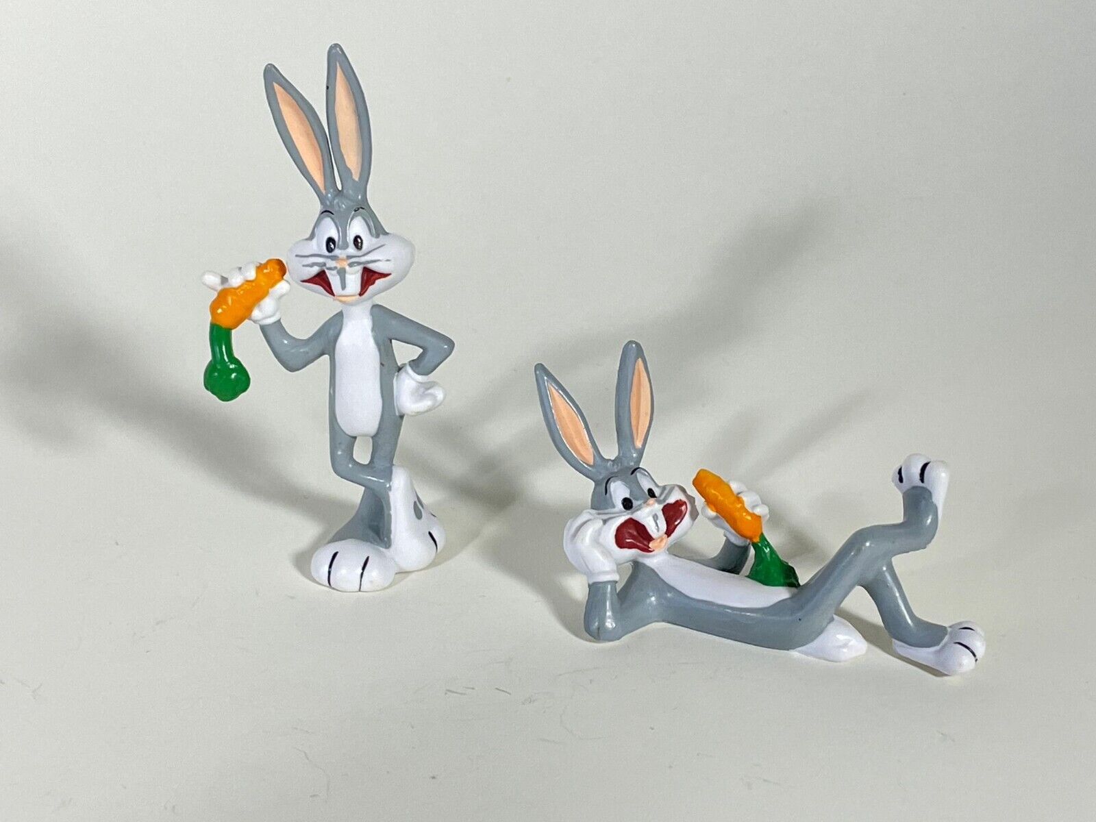 Bugs Bunny Looney Tunes lot: 2 PVC figures vintage Applause 1988 w/carrot